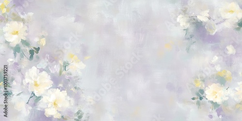 A soft, pastel floral backg...