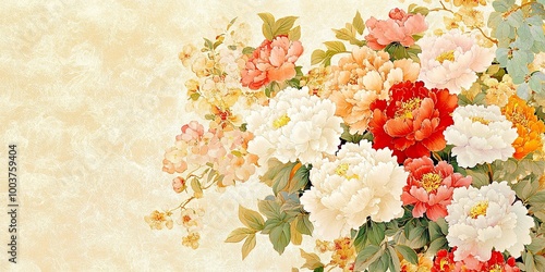 A vibrant bouquet of flower...