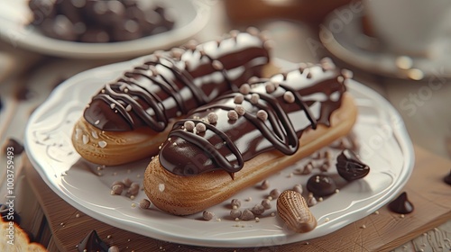 Chocolate Eclairs Bake it Happen photo