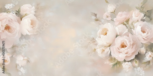 A soft, delicate floral arr...