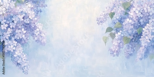 A serene watercolor of lila...