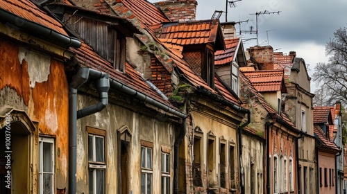 Charming Urban Residences: Architectural Diversity in Historic Kowary, Poland photo