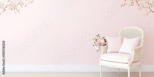 A serene interior featuring...
