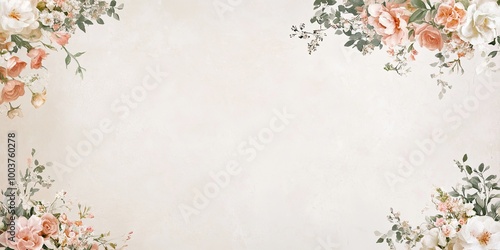 A soft, vintage floral back...