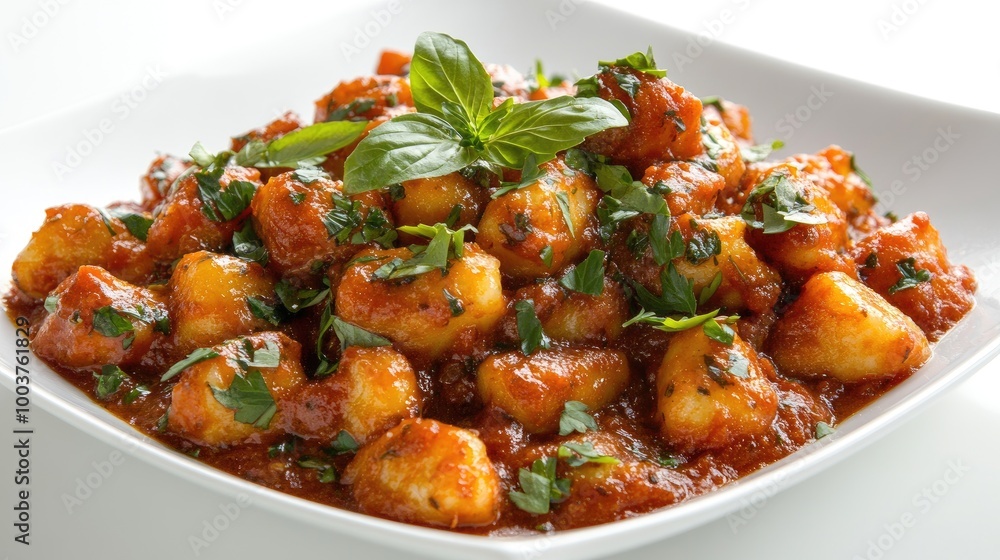 Delicious Potato Gnocchi in Rich Tomato Sauce Delicious Potato Gnocchi in Rich Tomato Sauce