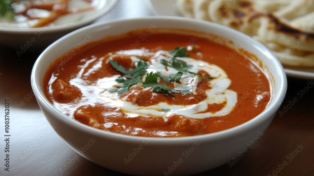 Delicious Creamy Tomato Curry with Fresh Herbs Delicious Creamy Tomato Curry with Fresh Herbs