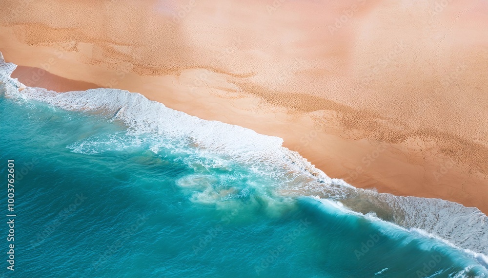 Aerial View of Serene Seashore Aerial View of Serene Seashore