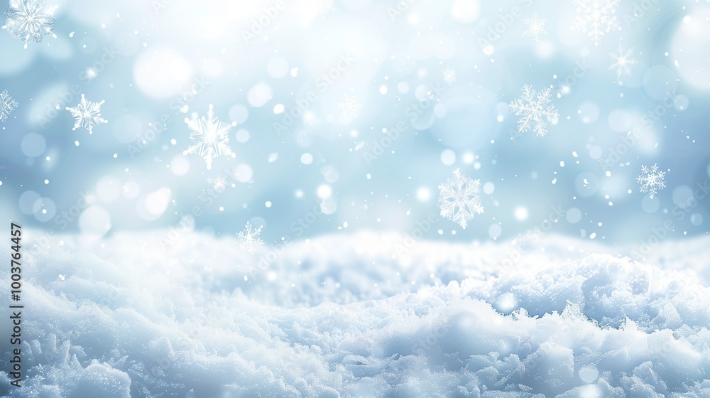Karte für Weihnachten, weihnachtlicher Hintergrund mit Schneeflocken, winterlicher Hintergrund in Weiß und Blau mit Schnee, Platz für Copytext Karte für Weihnachten, weihnachtlicher Hintergrund mit Schneeflocken, winterlicher Hintergrund in Weiß und Blau mit Schnee, Platz für Copytext