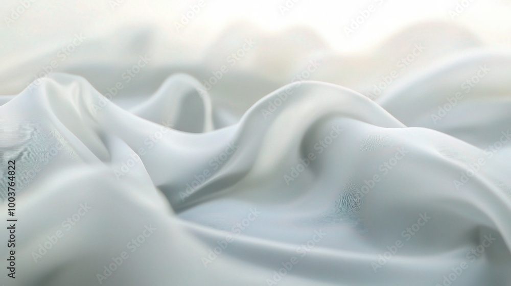 Fototapeta premium Soft Textured Fabric in Gentle Flowing Motion
