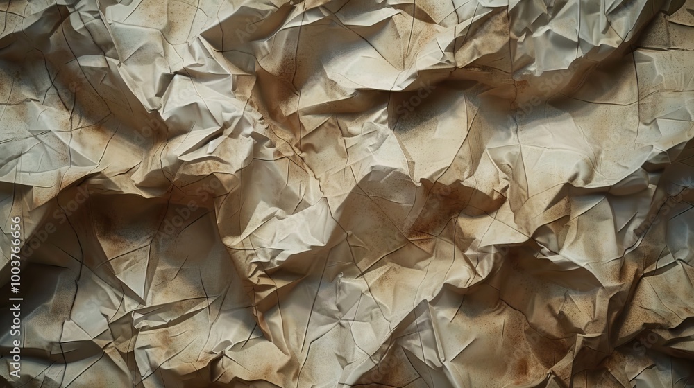 The old crumpled paper The old crumpled paper