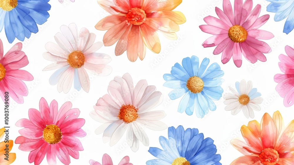 Daisies on white background Daisies on white background