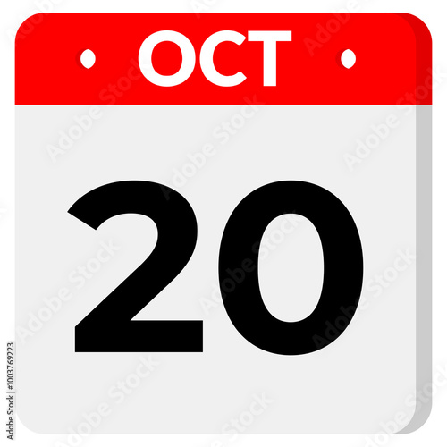 20 Oct Date With Transparent Background