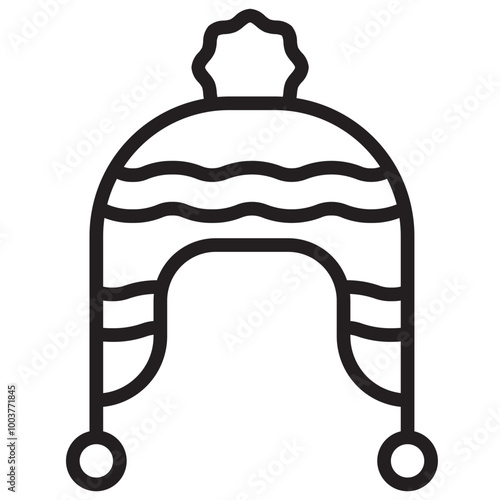 Chullo Line Autumn Hat Icon