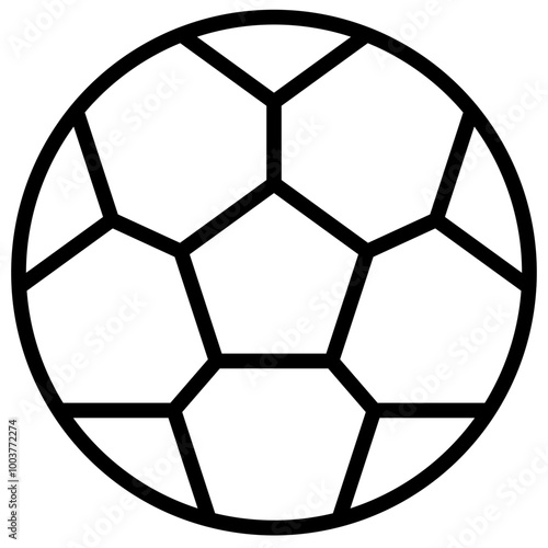 Football Line Ball Icon