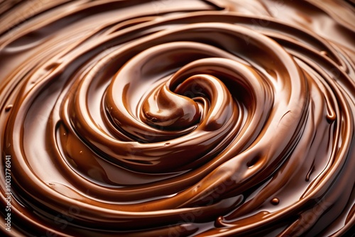 delicious, smooth, luxury, food, texture, confectionery, dessert,melted chocolate, tasty, Melted liquid chocolate texture on a smooth sweet cream background seen from a worm s eye view photo