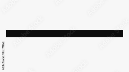 Simple black horizontal line vector. Ideal for minimalist designs, dividers, and clean layouts in digital or print media.