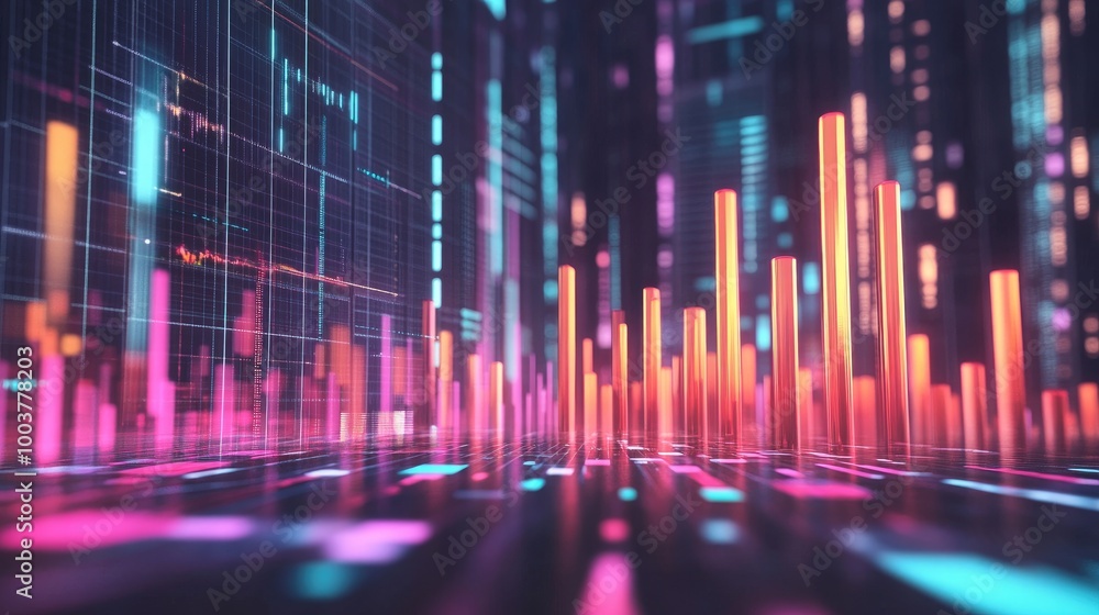 Vibrant Abstract Data Visualization Background Vibrant Abstract Data Visualization Background