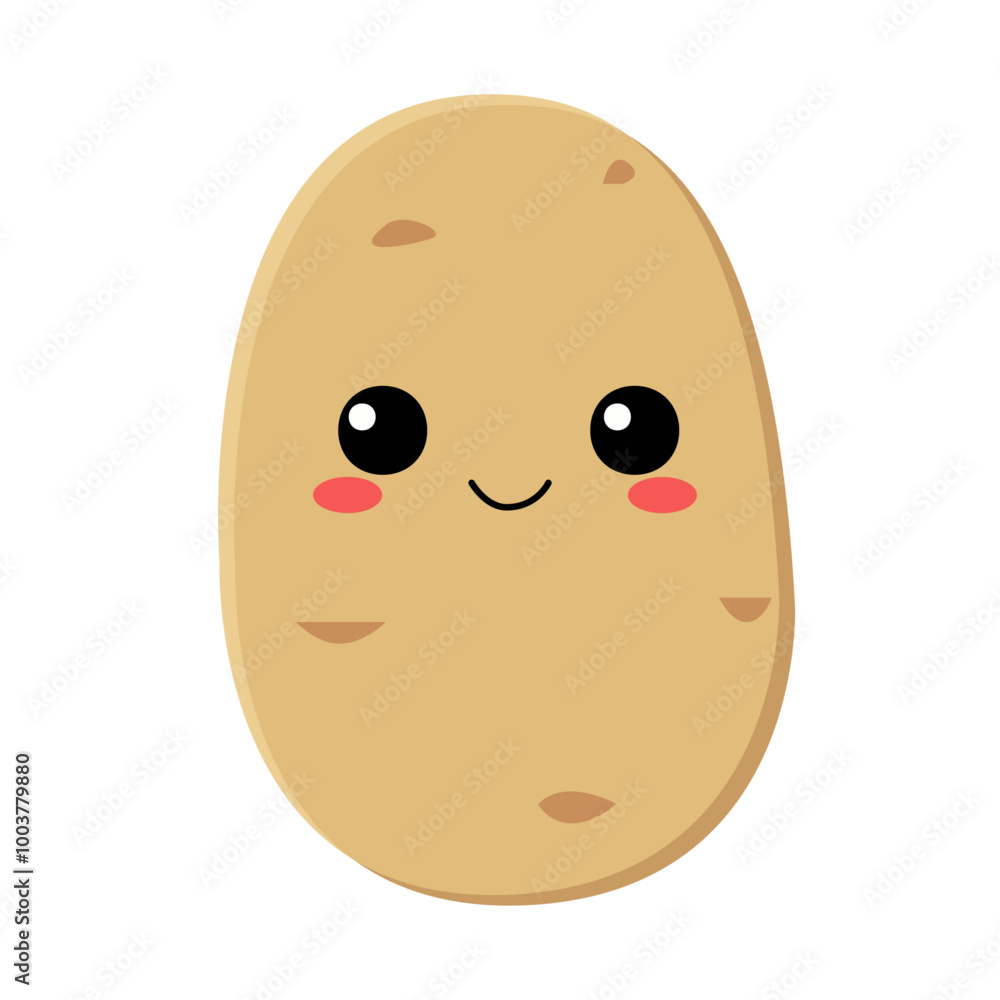 cute smile potato illustration cute smile potato illustration
