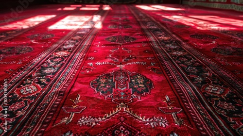 red carpet red rug mosque carpet texture photo