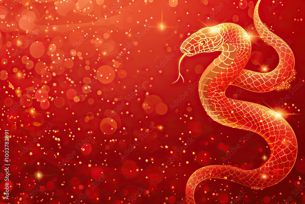 Obraz premium Beautiful greeting card with holiday composition for happy and joy celebrate New Year