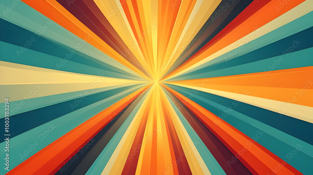 Striped Abstract Background with Vivid Colors and a Dynamic Perspective Striped Abstract Background with Vivid Colors and a Dynamic Perspective