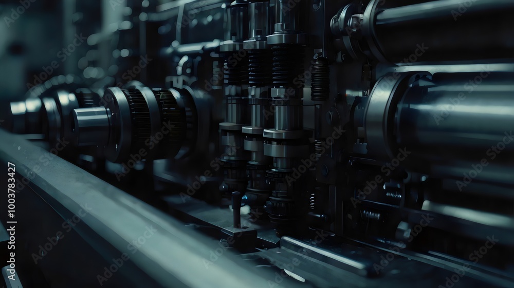 Naklejka premium Close_up_of_a_machine