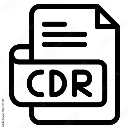 Vector Icon cdr, file type, file format, file extension, document