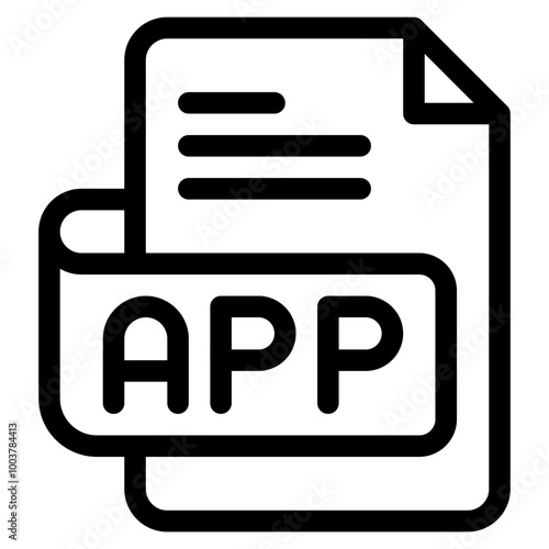 Vector Icon app, file type, file format, file extension, document