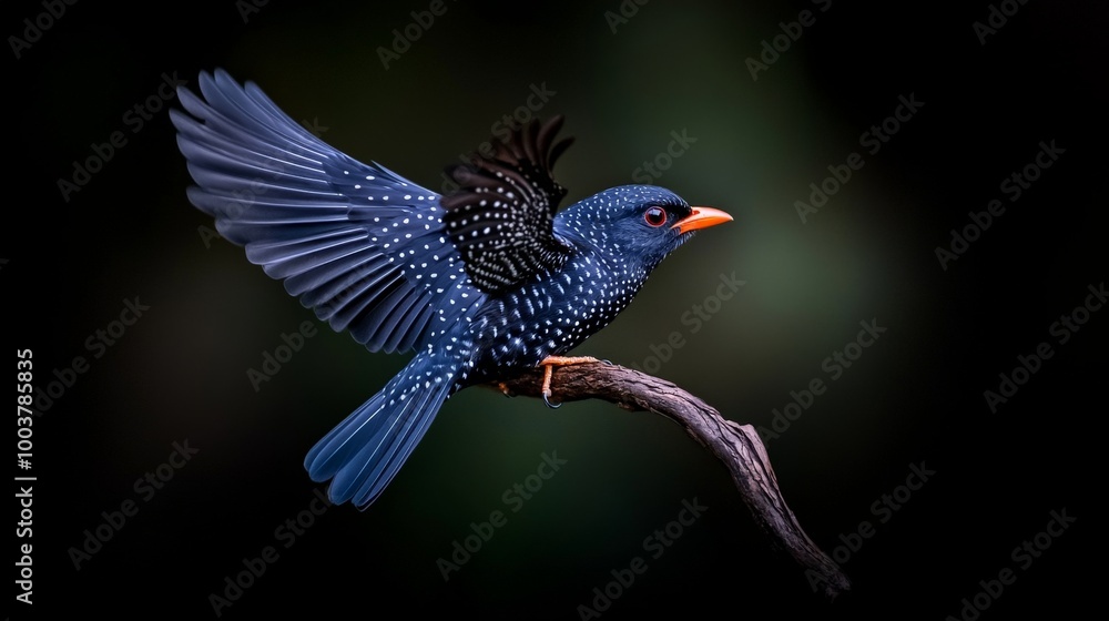 Fototapeta premium Azure Jewel in Flight 