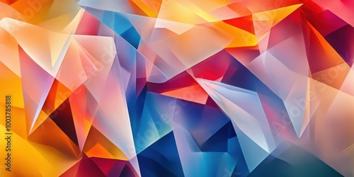 abstract colorful background with triangles