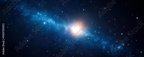 Galaxy in deep space, cosmic beauty photo