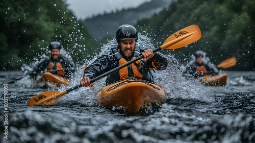 Kayaking Through Rapids: Water Sports Excitement, Adrenaline Rush