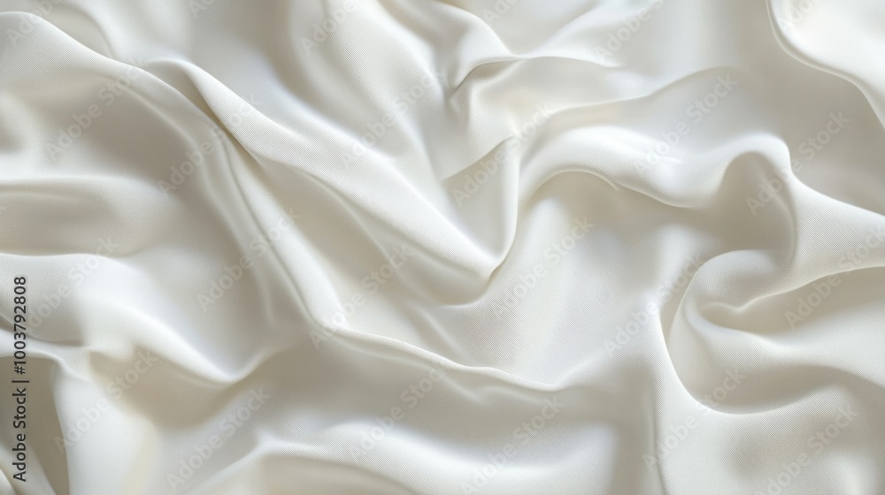 Cream Soft Silk Ribbons in a Texture Background Cream Soft Silk Ribbons in a Texture Background