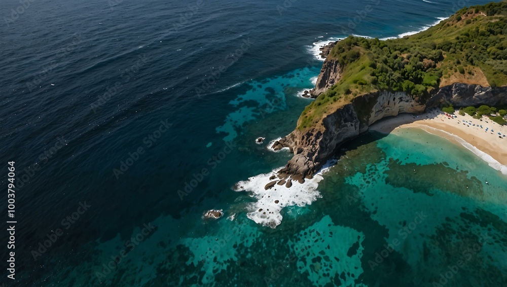 Aerial view of Diamond Beach, Nusa Penida, Indonesia. Aerial view of Diamond Beach, Nusa Penida, Indonesia.