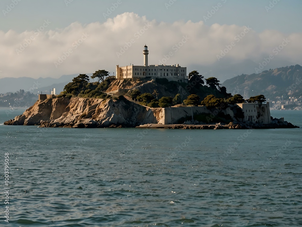 Alcatraz Island in San Francisco, California. Alcatraz Island in San Francisco, California.