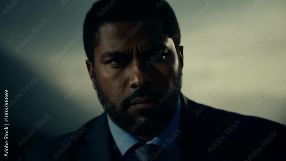 Portrait of a serious man in a business suit Portrait of a serious man in a business suit