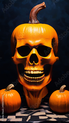 Halloween, T-shirt print, print on the dress, love, art, beauty, model, style, fashion magazine cover, halloween, pumpkin, autumn, orange, holiday, lantern, scary, horror, october, jack, vegetable, 