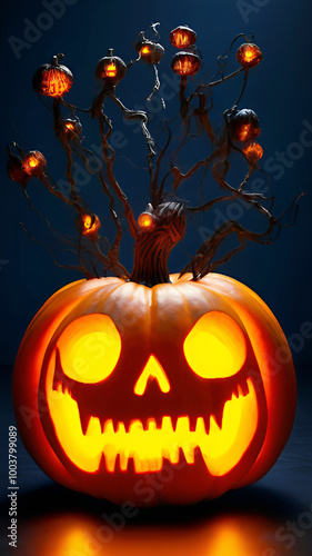 Halloween, T-shirt print, print on the dress, love, art, beauty, model, style, fashion magazine cover, halloween, pumpkin, autumn, orange, holiday, lantern, scary, face, october, horror, vegetable, 