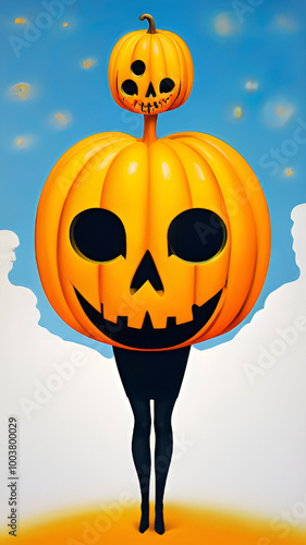 Halloween, T-shirt print, print on the dress, love, art, beauty, model, style, fashion magazine cover, halloween, pumpkin, orange, autumn, holiday, illustration, october, horror, scary, cat, spooky, 