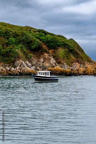 Port of Dahouet in Pleneuf val andre, Armor Coast, Brittany in France photo