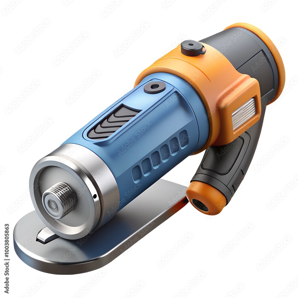 electric renovator, universal tool for cutting, grinding and stripping, 3d illustration, on a white background electric renovator, universal tool for cutting, grinding and stripping, 3d illustration, on a white background