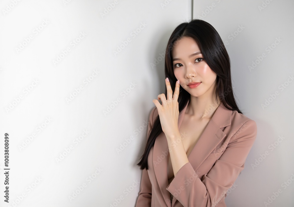 An Asian woman dancing playfully, her dress flowing around her, capturing a moment of joy and freedom An Asian woman dancing playfully, her dress flowing around her, capturing a moment of joy and freedom