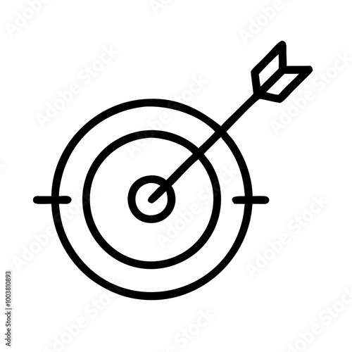 Target icon symbolizing precision and goal achievement in business and marketing