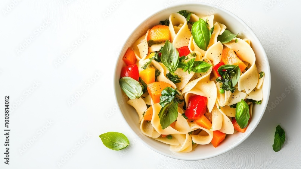 Fresh Pasta Salad with Vegetables and Basil Fresh Pasta Salad with Vegetables and Basil
