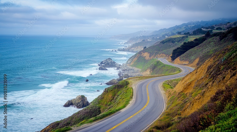 A scenic coastal road winding along the ocean, with waves crashing against the shore. This breathtaking view signifies the exhilarating journey towards personal and professional success. A scenic coastal road winding along the ocean, with waves crashing against the shore. This breathtaking view signifies the exhilarating journey towards personal and professional success.