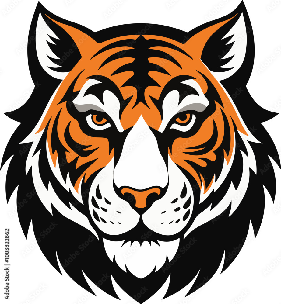Noble Beast Tiger vector art illustration Noble Beast Tiger vector art illustration