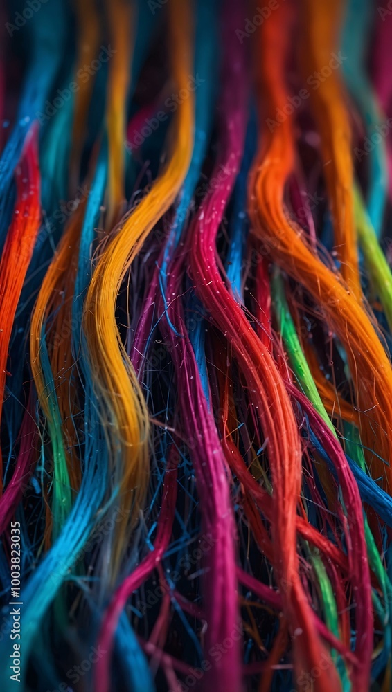Colorful neon locks floating against a futuristic background. Colorful neon locks floating against a futuristic background.