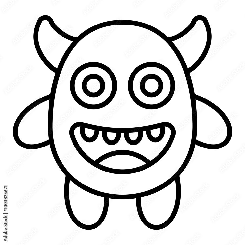 Cute Monster Icon Cute Monster Icon