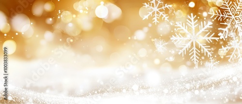  A tight shot of a solitary snowflake against a softly blurred backdrop of falling snowflakes