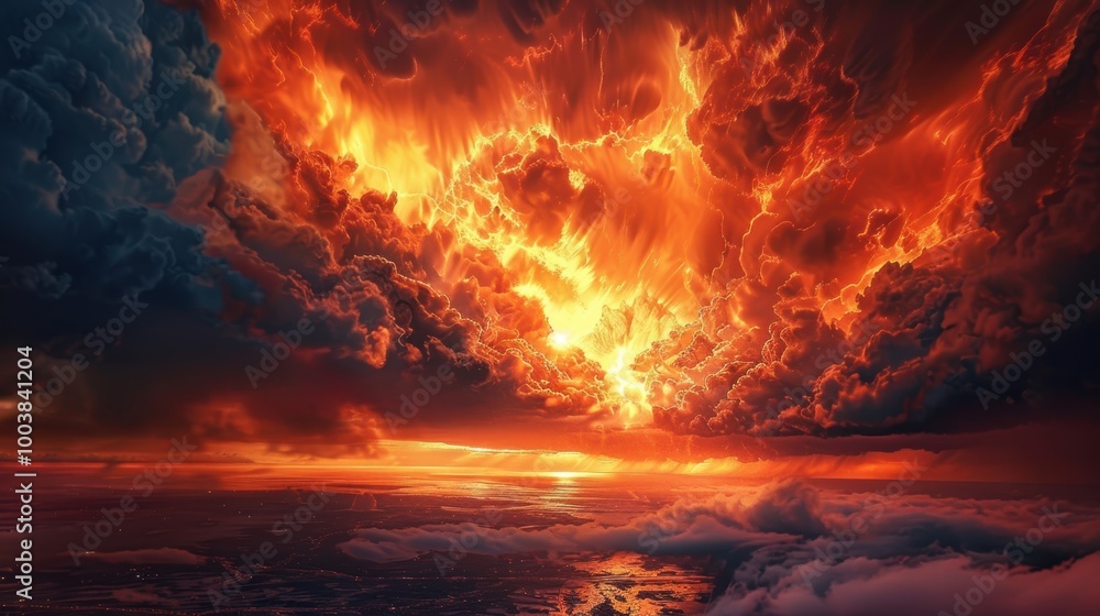 Vibrant Fire Against the Night Sky with Stars Vibrant Fire Against the Night Sky with Stars